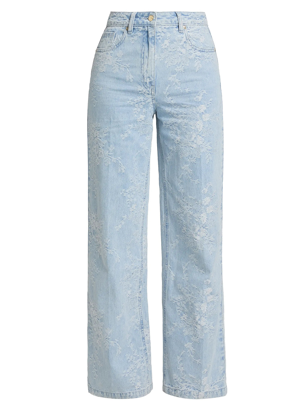 Milagro Floral Straight-Leg Jeans