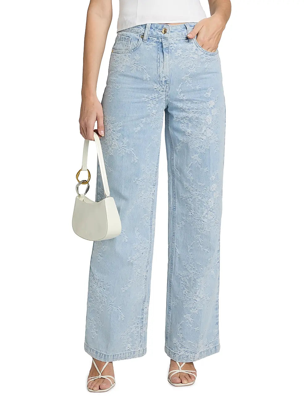 Milagro Floral Straight-Leg Jeans
