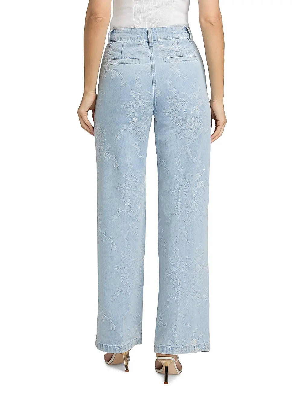 Milagro Floral Straight-Leg Jeans