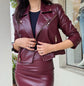 Cosita Vegan Leather Moto Jacket