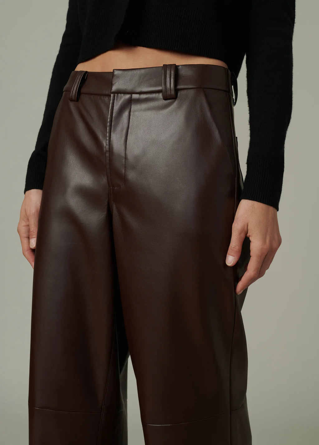 The Mia Wide Leg Vegan Leather