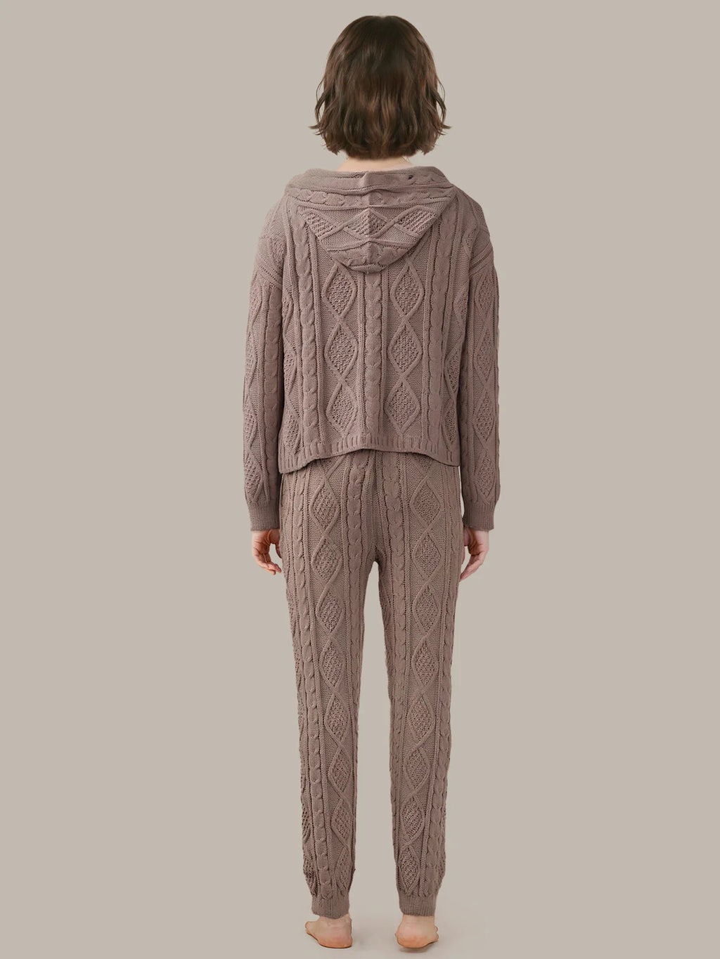 Hallie Chenille Cable Hoodie & Jogger Set