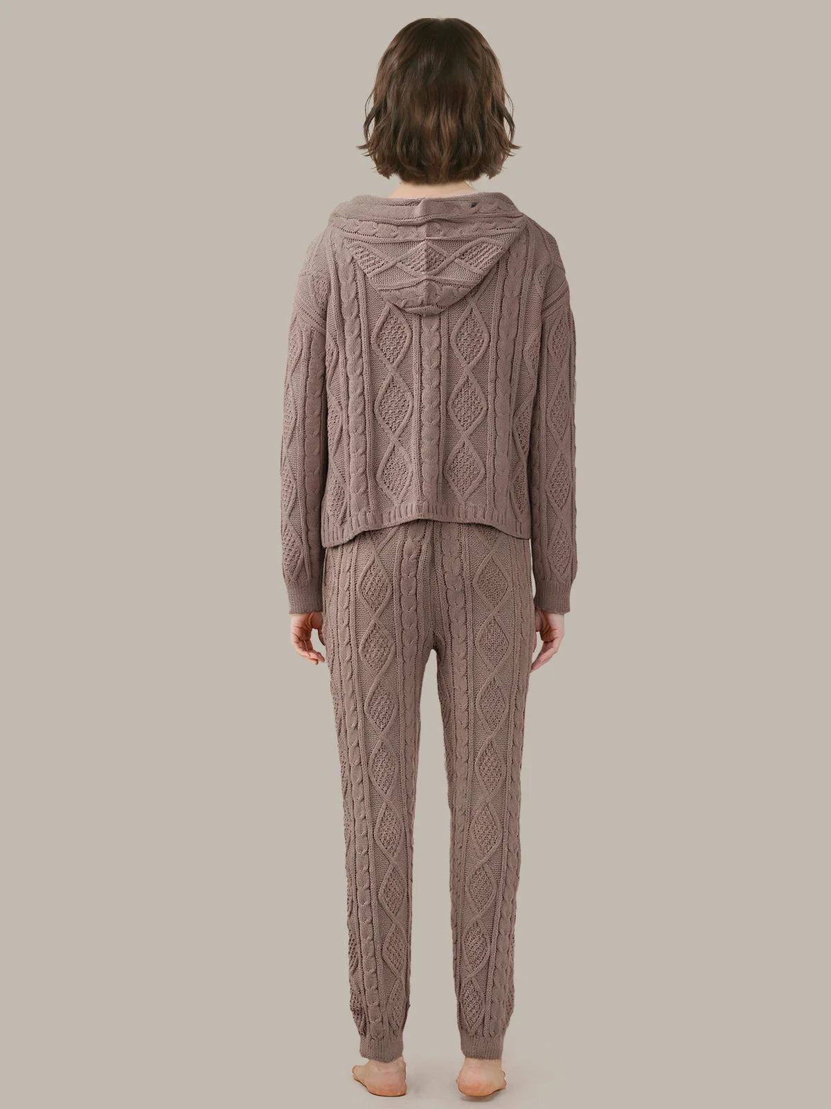 Hallie Chenille Cable Hoodie & Jogger Set