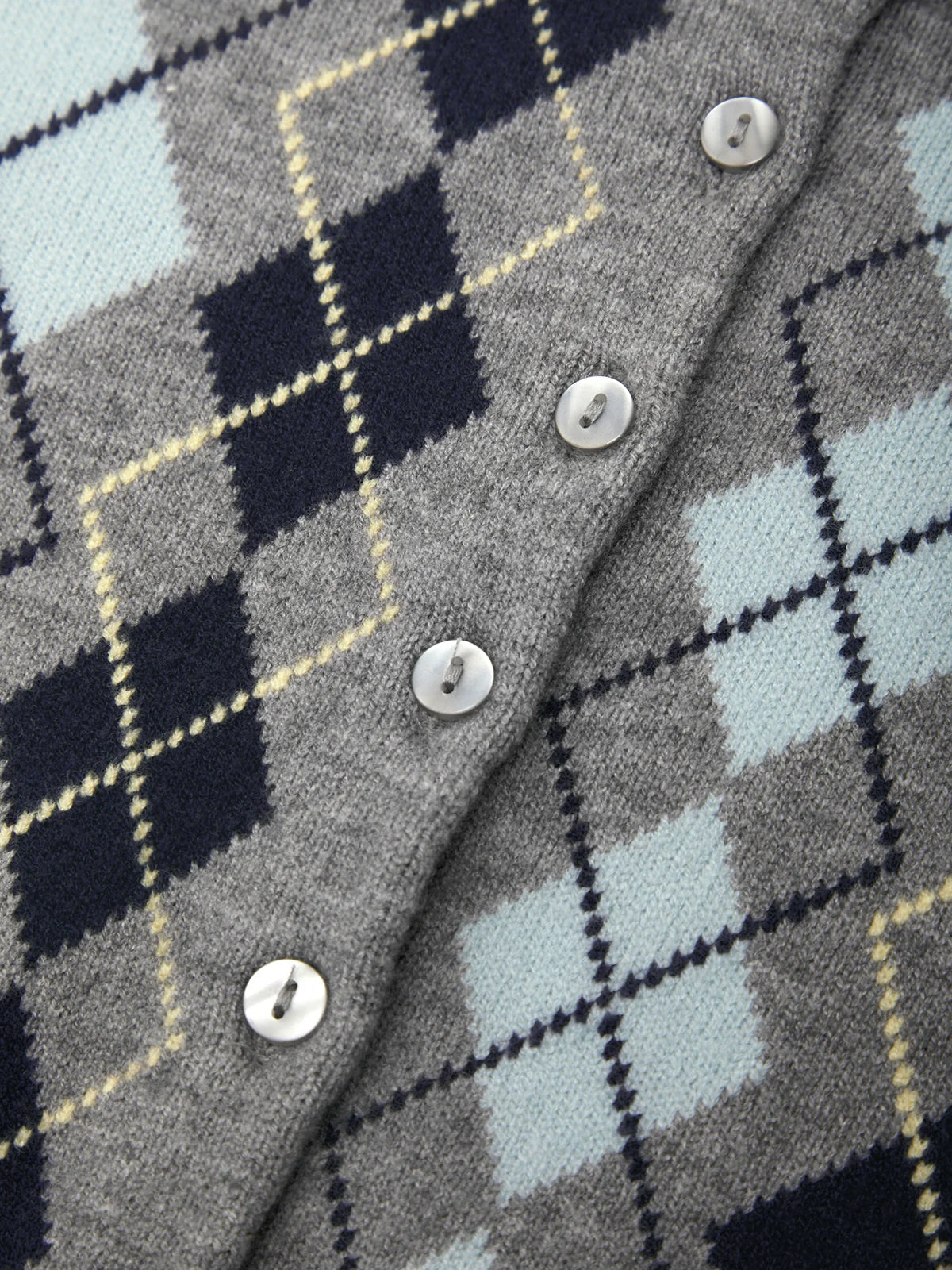 Serena Intarsia Argyle Cardigan