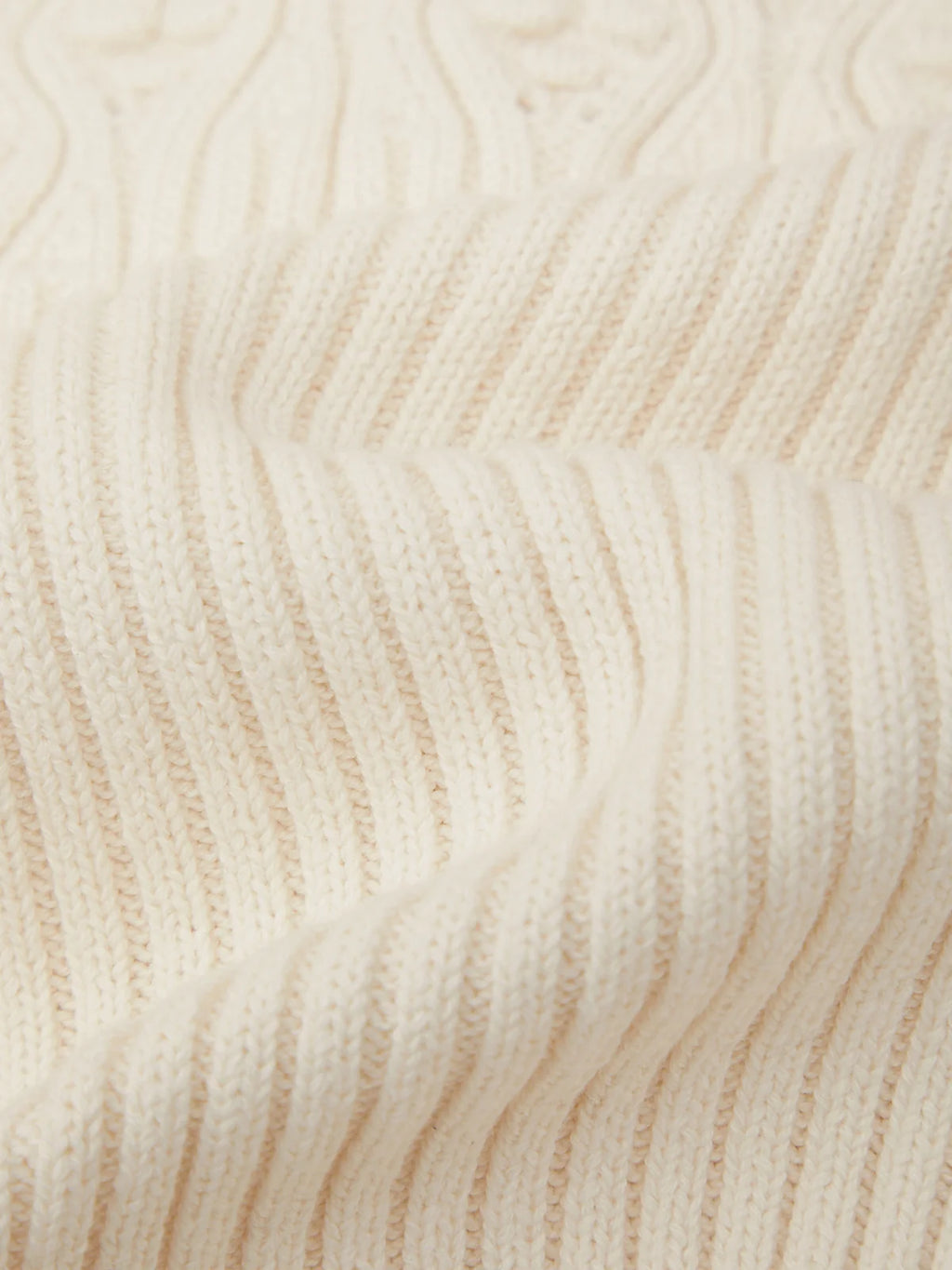 Bobble Knit Cotton Cardigan