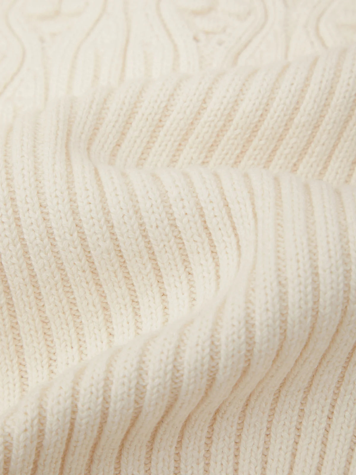 Bobble Knit Cotton Cardigan