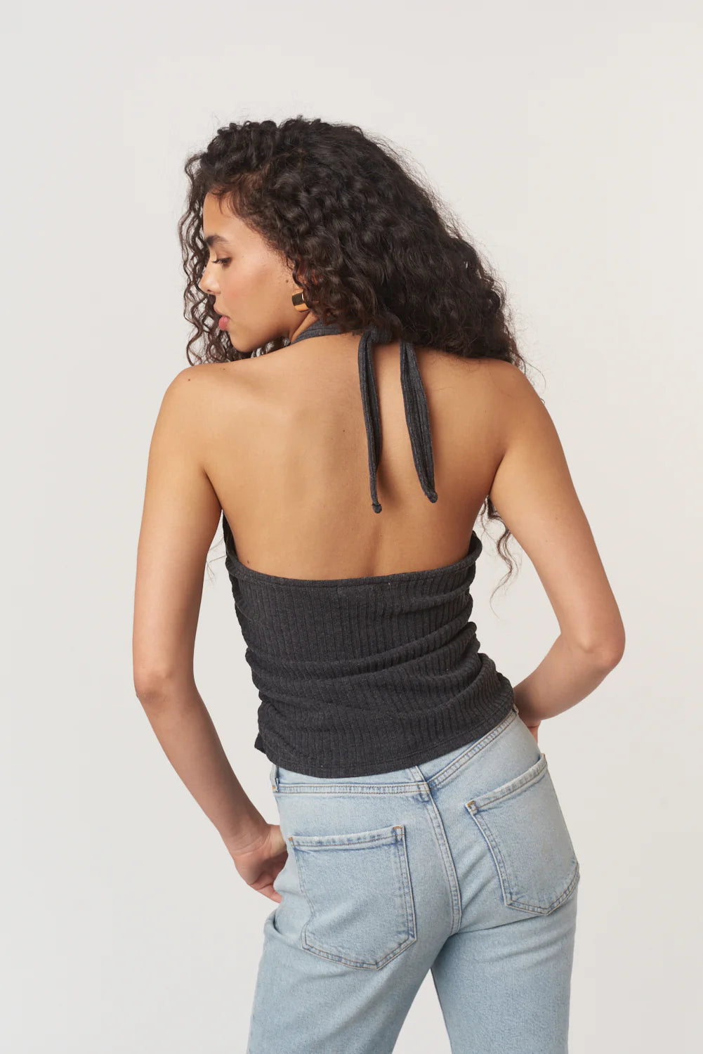 After The Rain Rib Halter Top