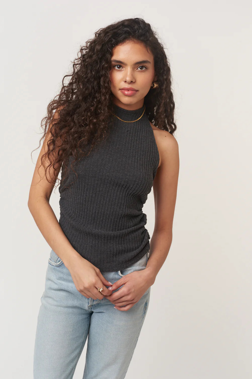 After The Rain Rib Halter Top