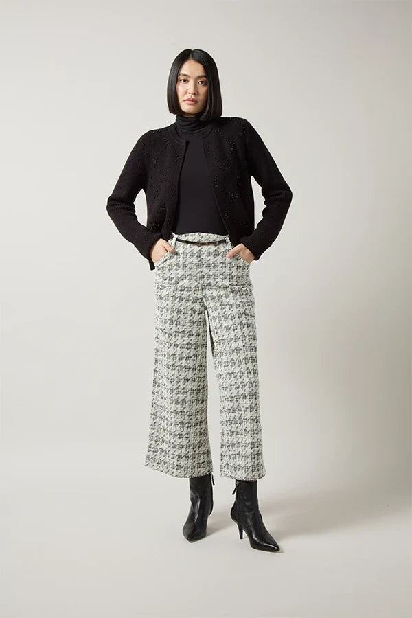 Sylvinne Tweed Crop Palazzo
