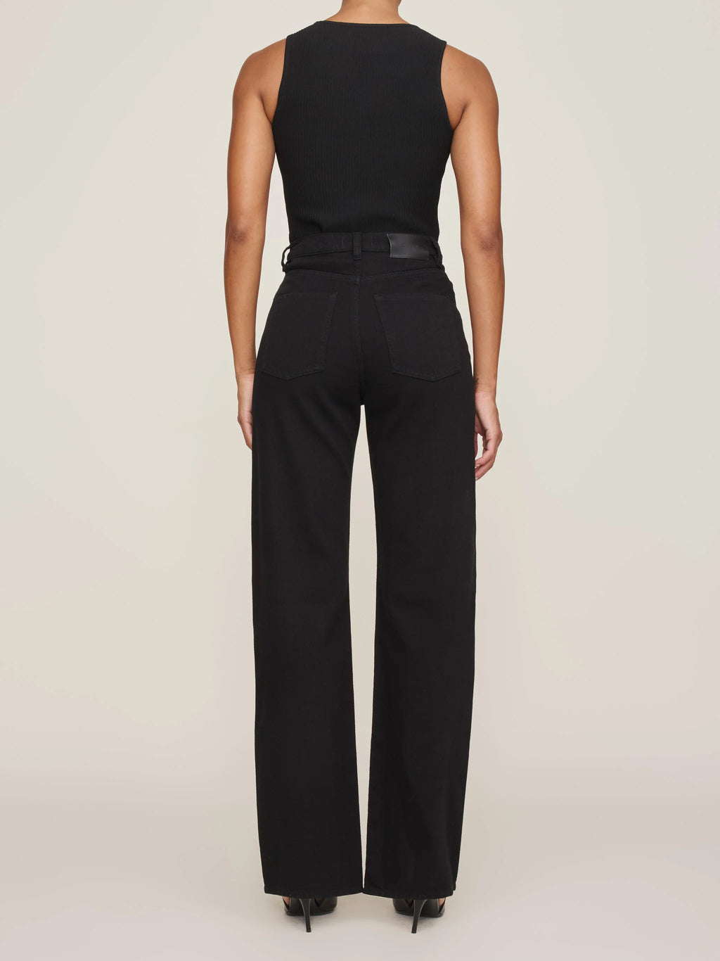 Karmine Refined Wide Leg High Rise Jeans