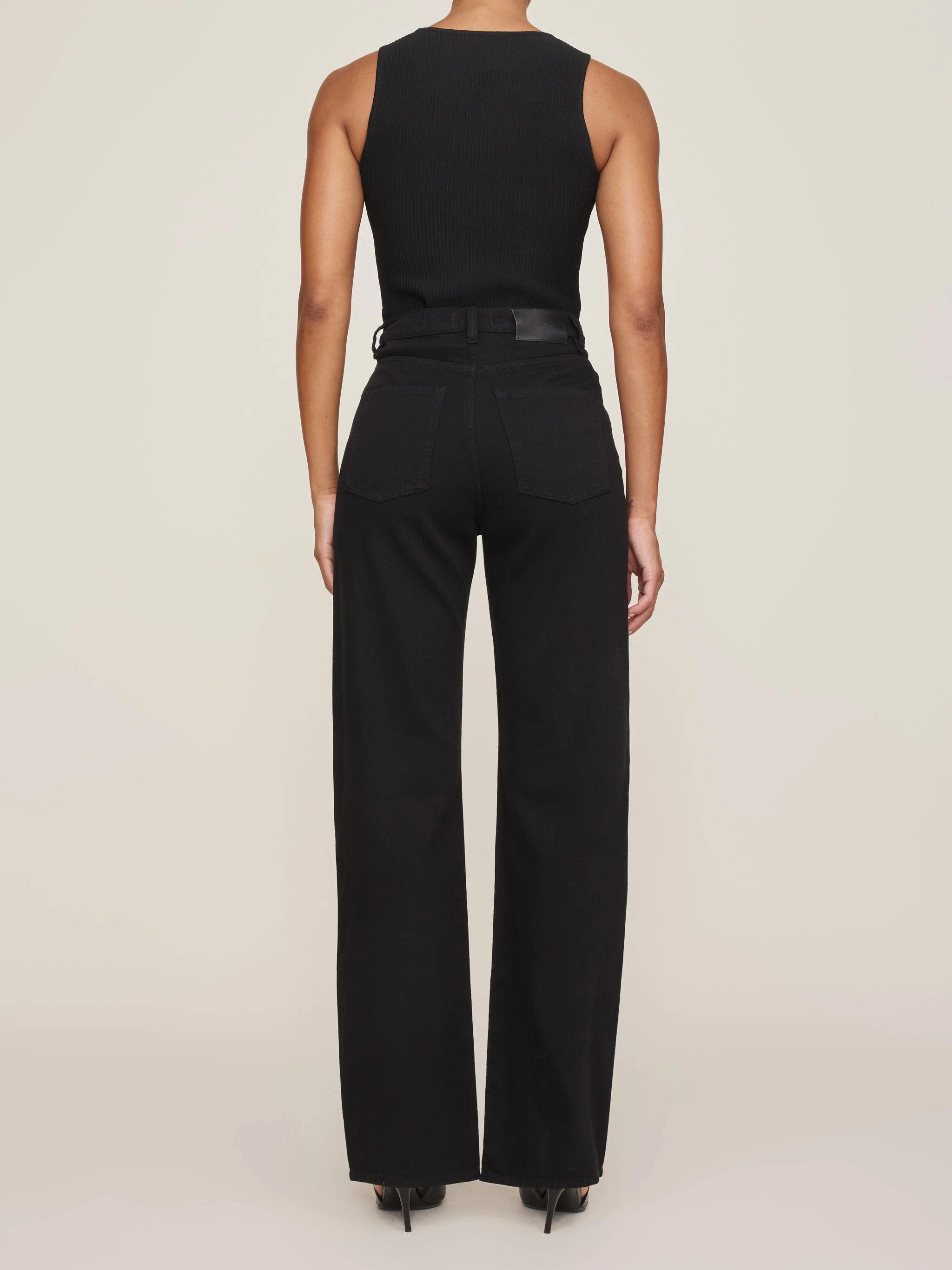 Karmine Refined Wide Leg High Rise Jeans