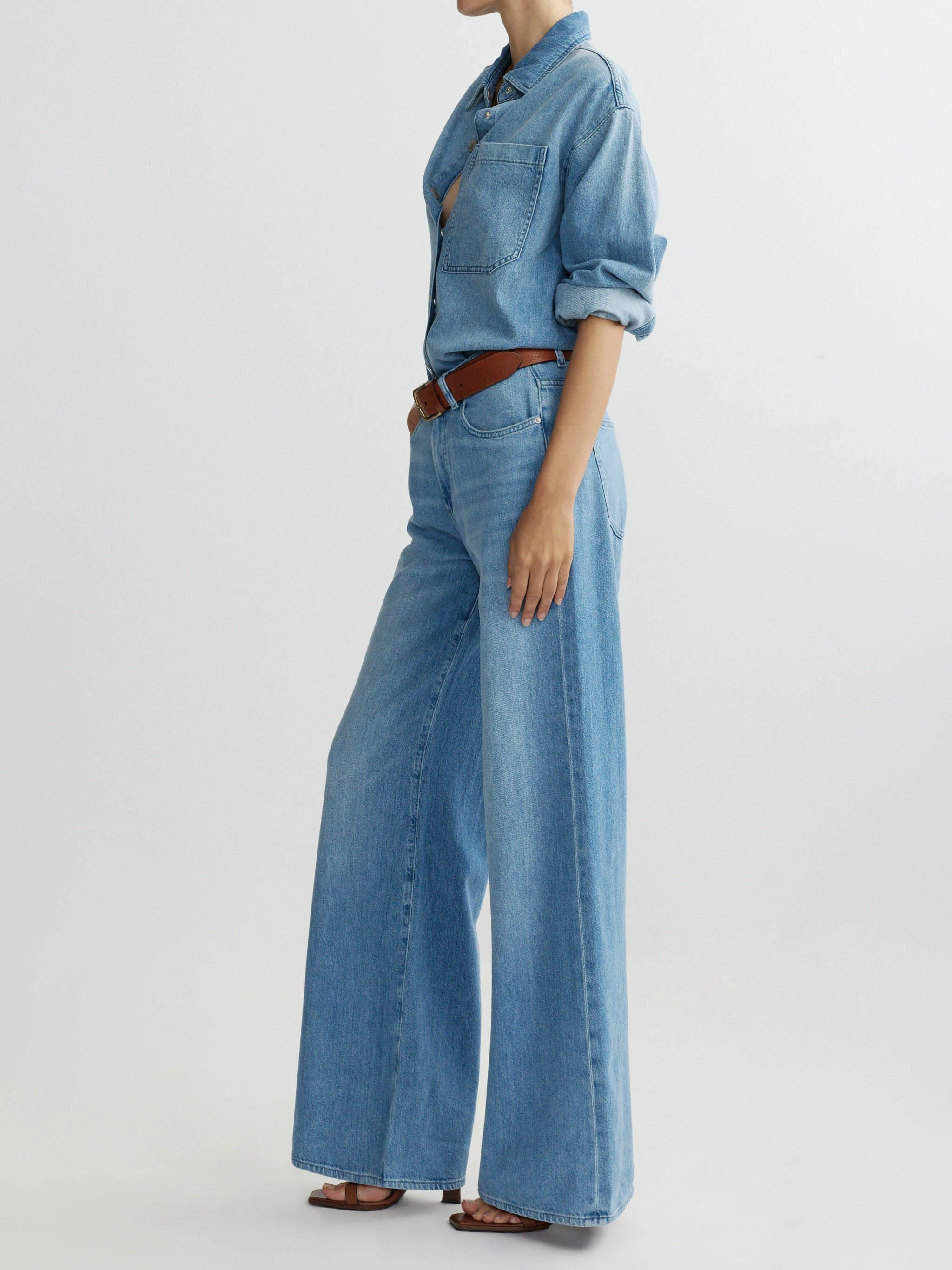 Alex Baggy Wide Leg Low Rise Jeans