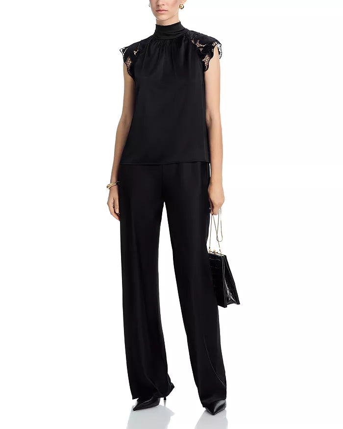 Rachel Velvet Lace Halter Blouse