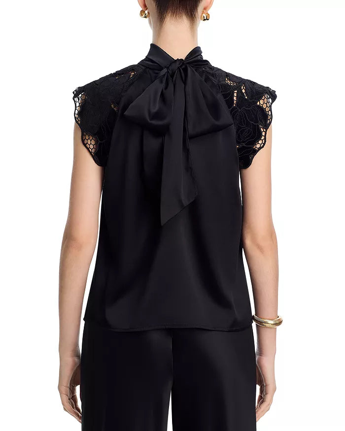 Rachel Velvet Lace Halter Blouse