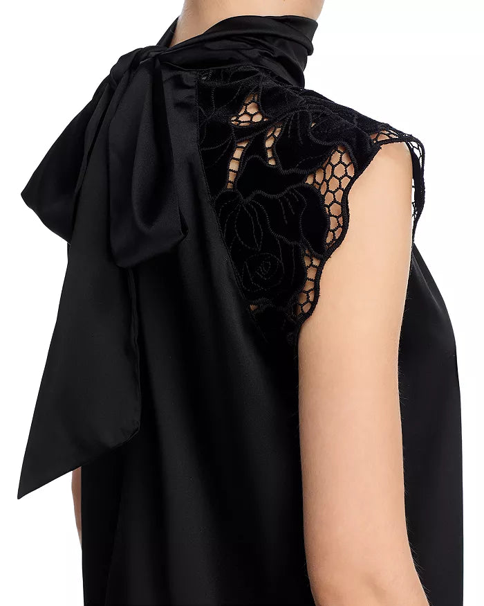 Rachel Velvet Lace Halter Blouse