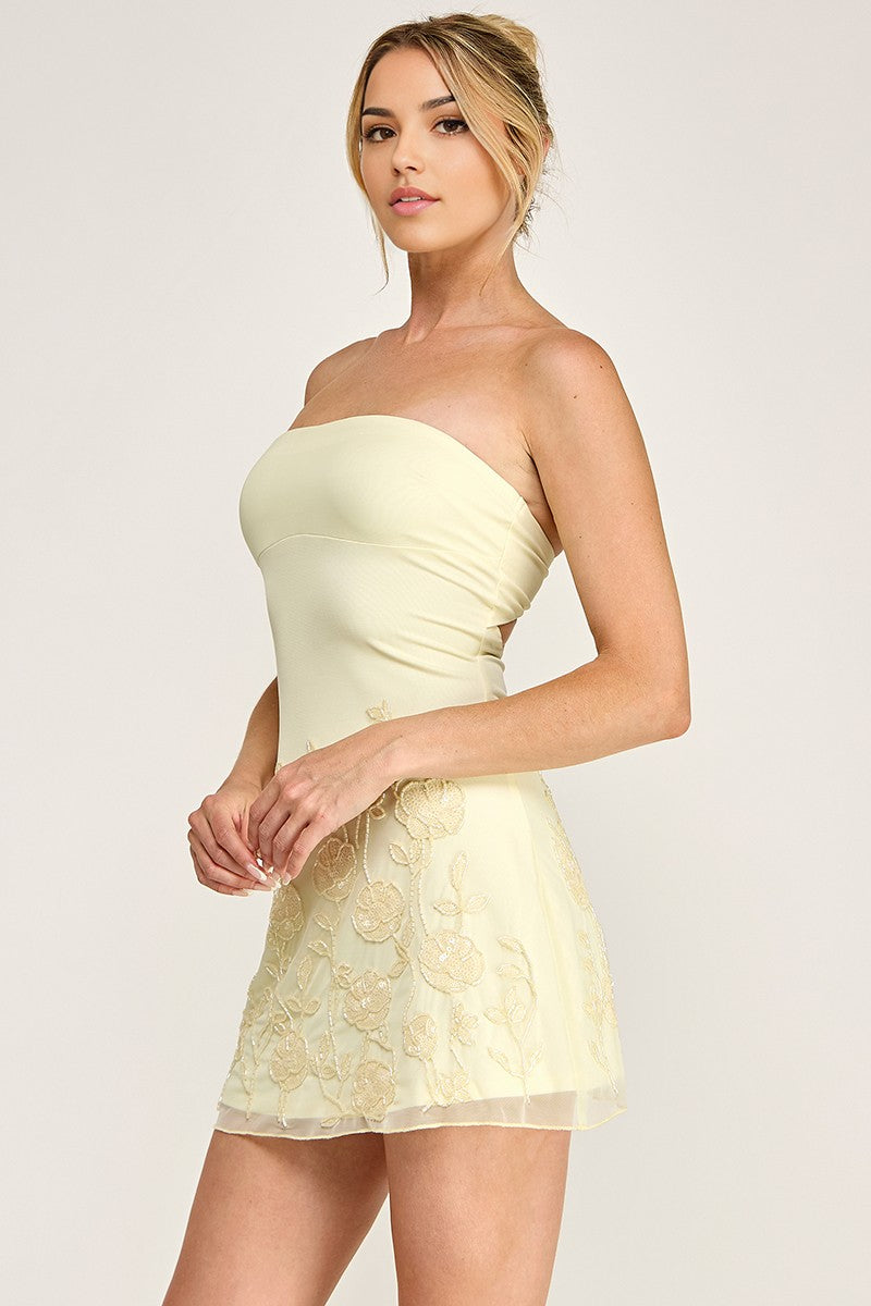 Strapless Mini Dress