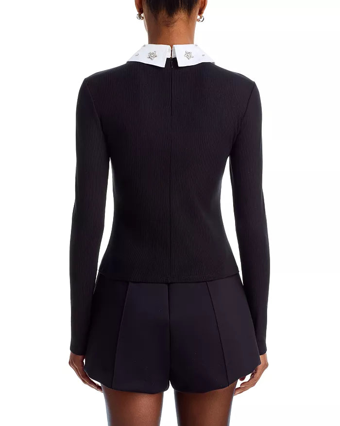 Zelda Poplin Combo Embellished Top
