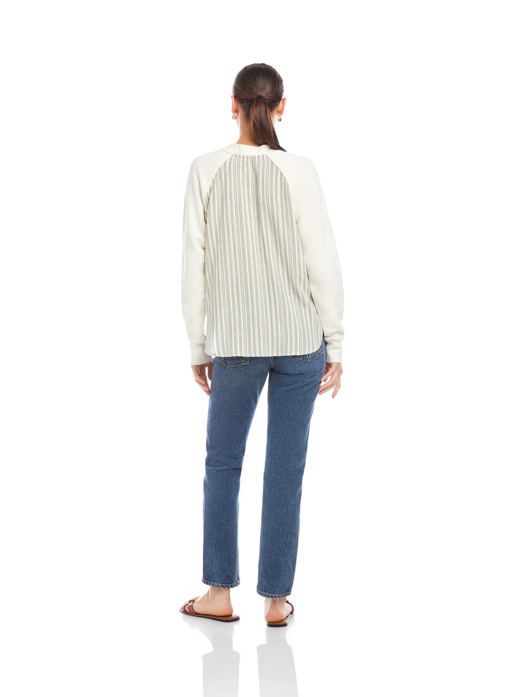 Vivi Contrast V-Neck Top