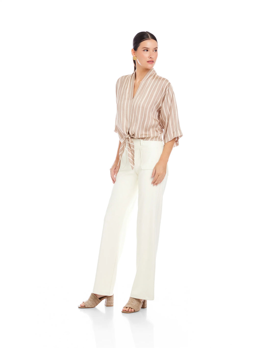 Bernice Tie-Front Blouse - Clothes Horse