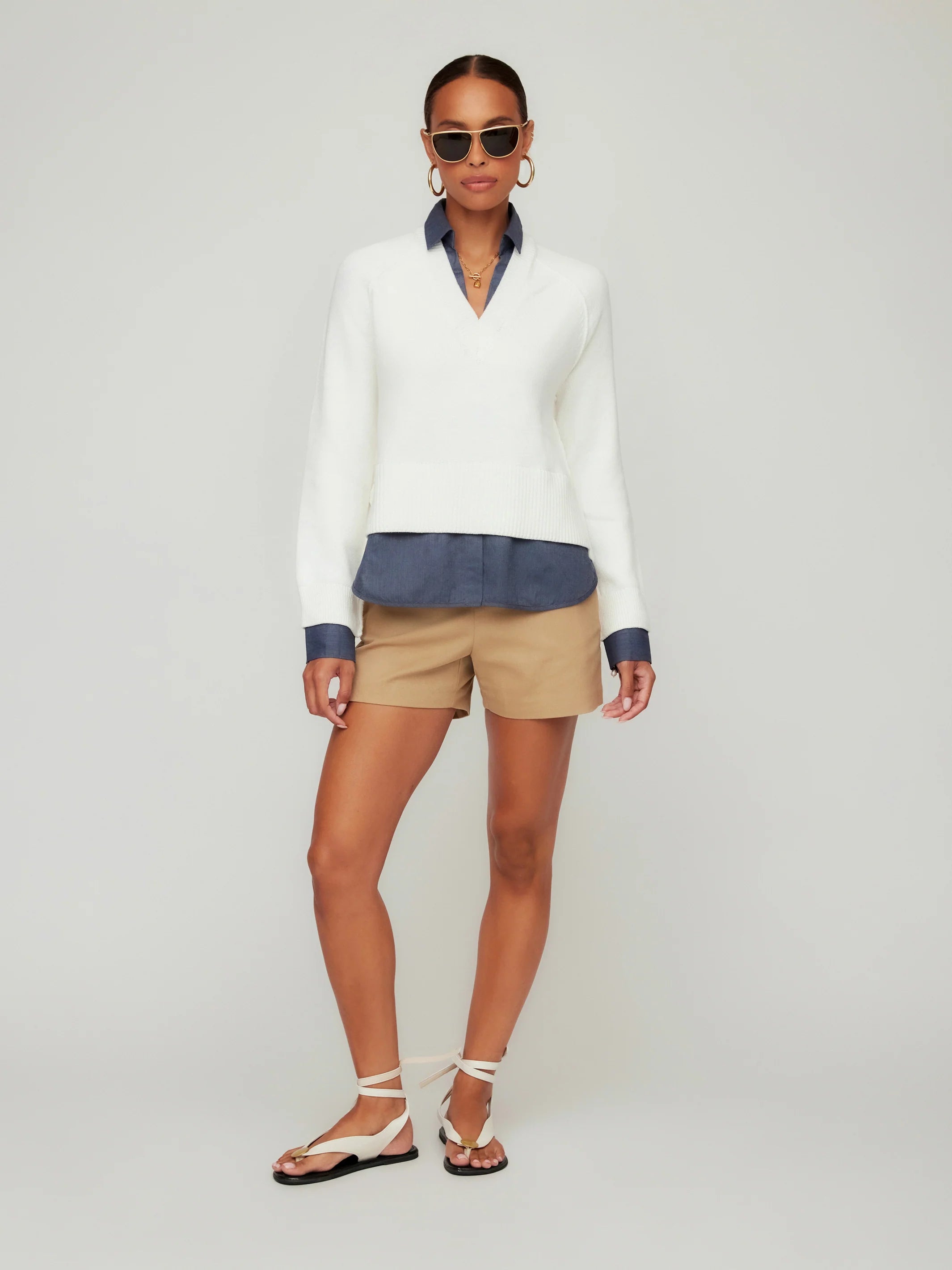 Carrie Mixed Media Sweater - Clothes Horse