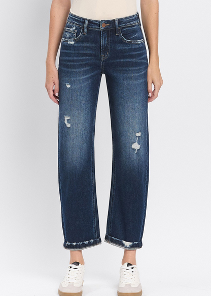 High Rise Barrel Jean