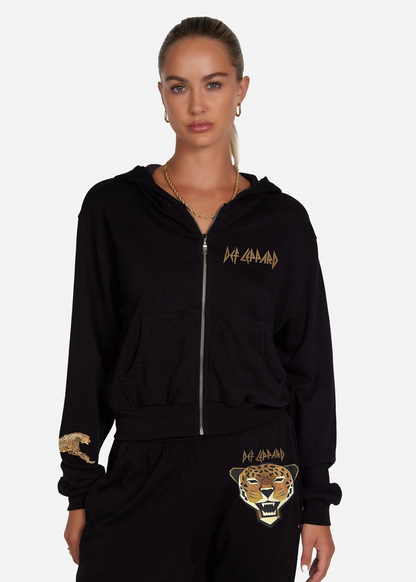 Lachelle Geometric Def Leppard Zip-Up