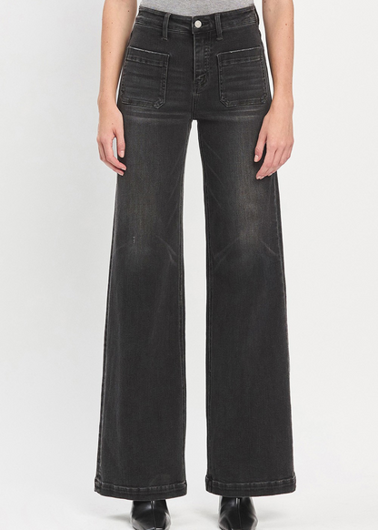 High Rise Wide Trouser Jean