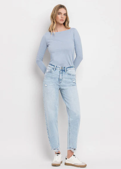 Sweet Nothing - Super High Rise Barrel Leg Jeans