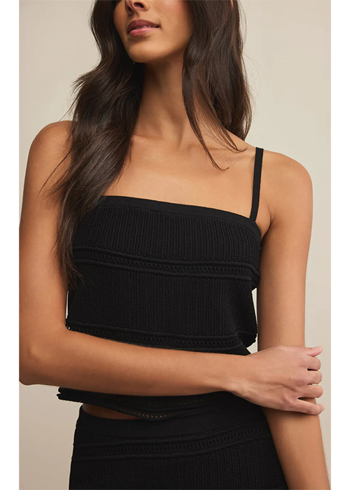 Fernanda Cropped Crochet Tank