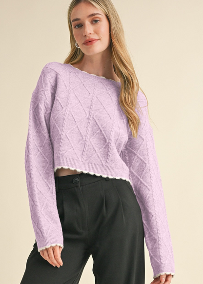 Vivienne Scallop Edge Sweater