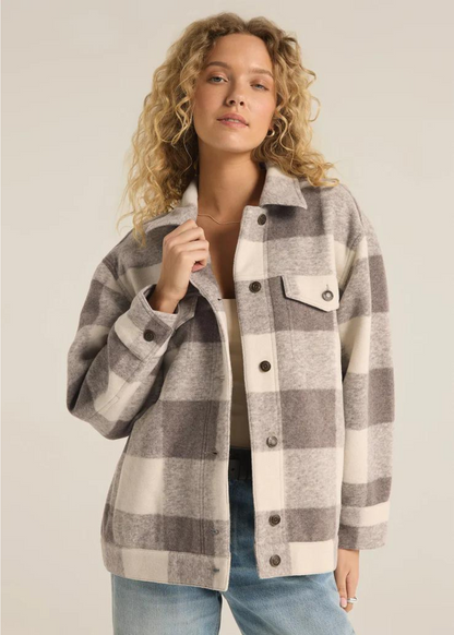 Preston Knit Plaid Jacket