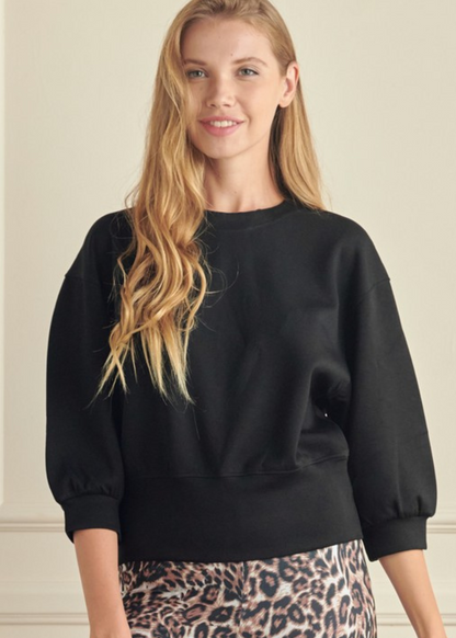 Miller Cropped Scuba Sweatshirt