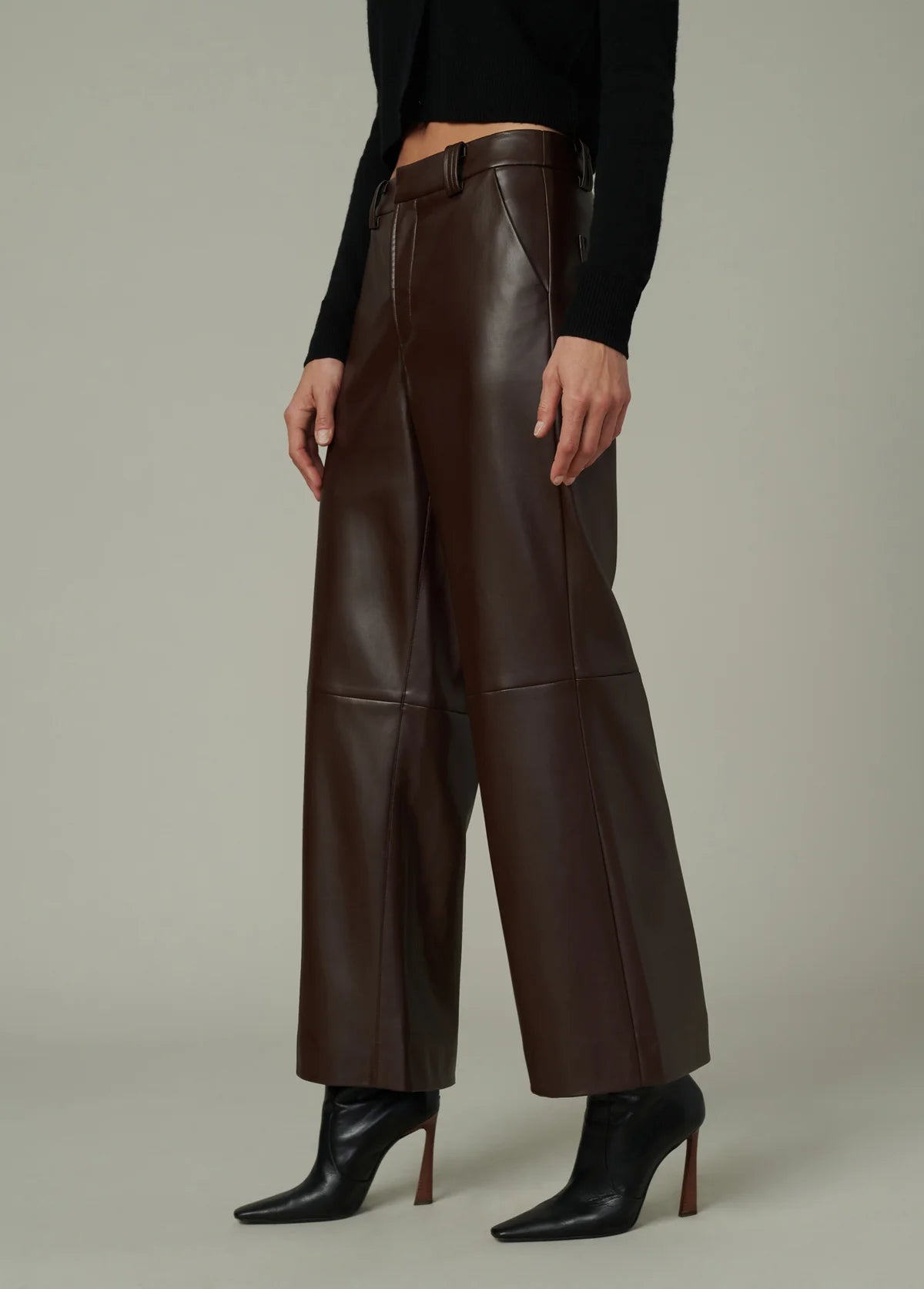 The Mia Wide Leg Vegan Leather