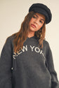 New York Hoodie Knit Sweater