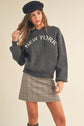 New York Hoodie Knit Sweater