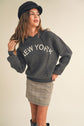 New York Hoodie Knit Sweater