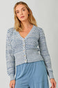 Open Weave Button Down Cardigan