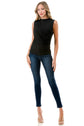 Hendrix High Neck Drape Top