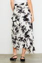 Jacquard Ruffle Midi Skirt