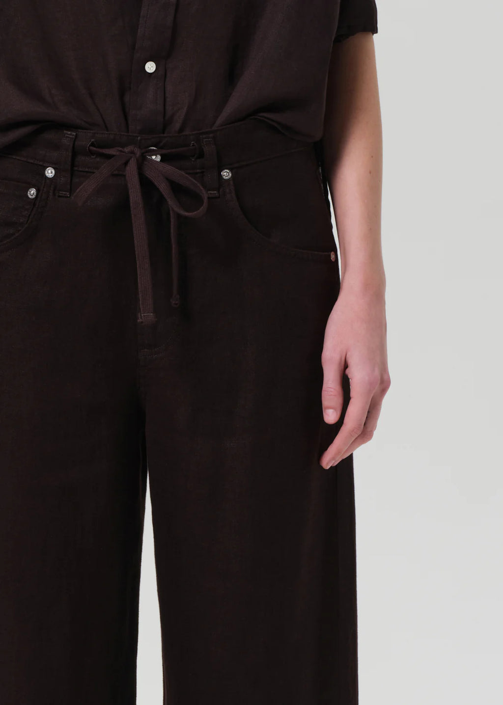 Brynn Drawstring Linen Trouser