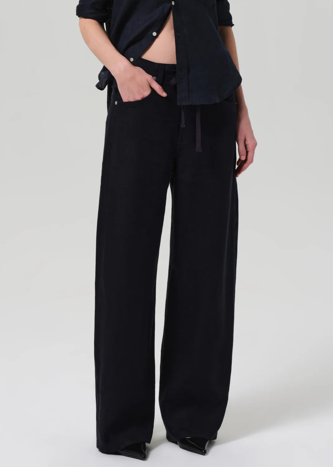Brynn Drawstring Linen Trouser