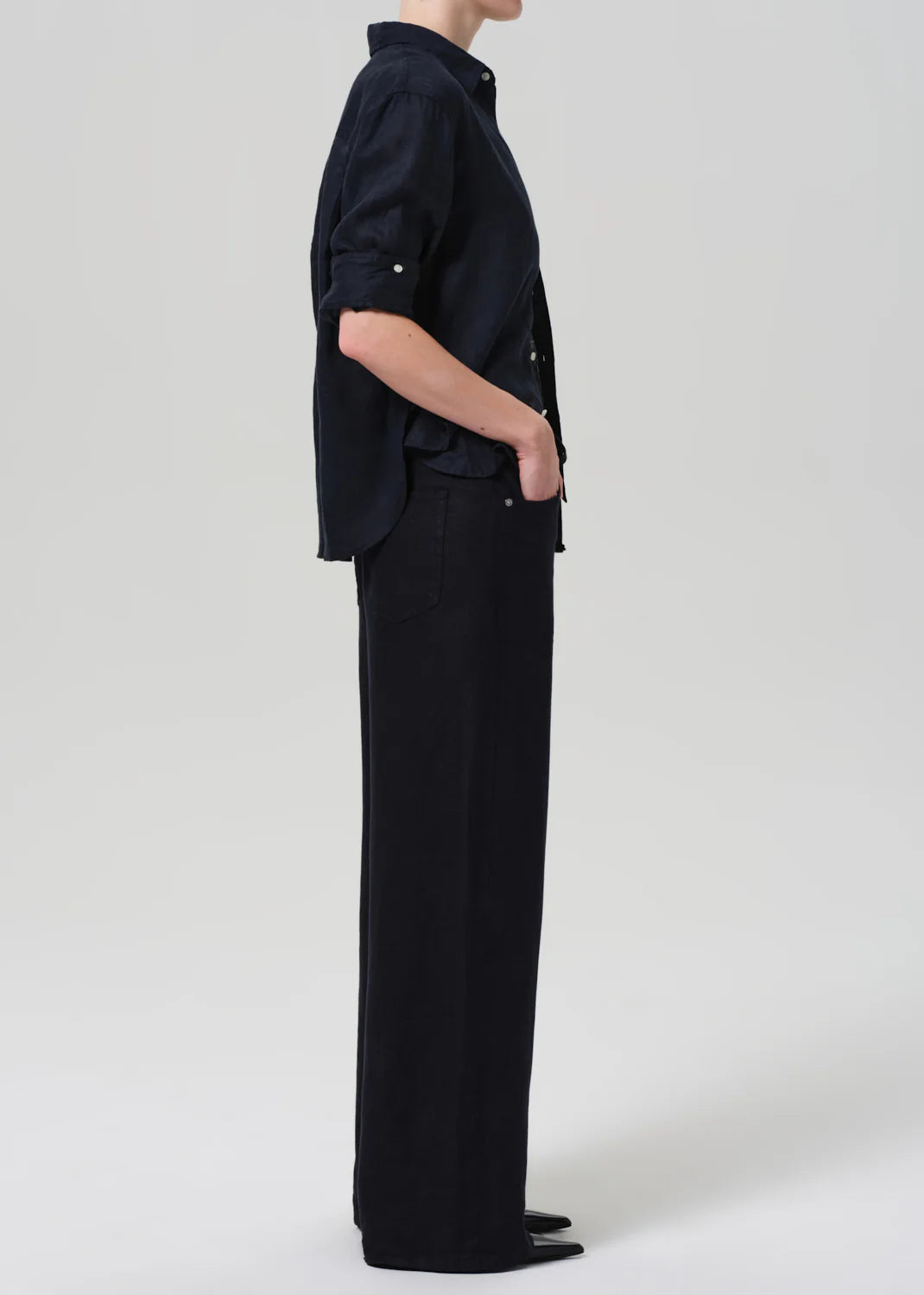 Brynn Drawstring Linen Trouser