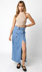 Susan Denim Maxi Skirt