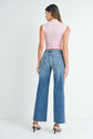 Scissor Cut Slim Palazzo Jeans