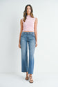 Scissor Cut Slim Palazzo Jeans