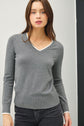 Penny Varsity V-Neck Sweater