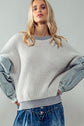 Darla Denim Sleeve Sweater