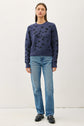 Navy Daisy Sweater