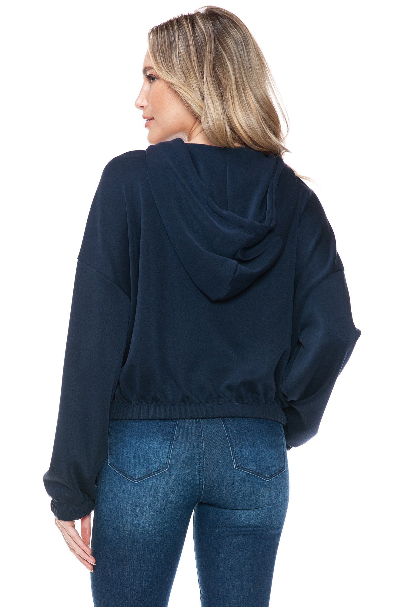 Mayelle Cropped Zip Hoodie