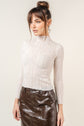 Taylor Sheer Mock Neck Top